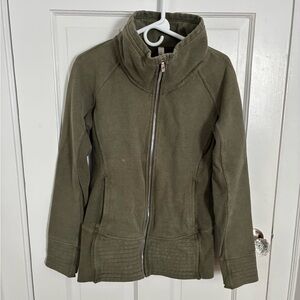 Lululemon zip-up, Olive, Size 8